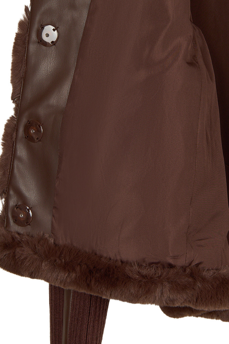 Dolomiti Woman Brown Short Teddy Coats