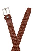 Men's Brown Braided Leather Belt | Derimod