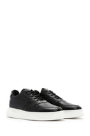 Men's Black Leather Sneaker | Derimod