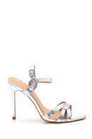 Women's Metallic Heeled Sandals | Derimod