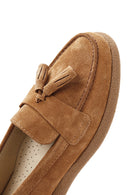 Kadın Taba Süet Deri Konfor Loafer | Derimod