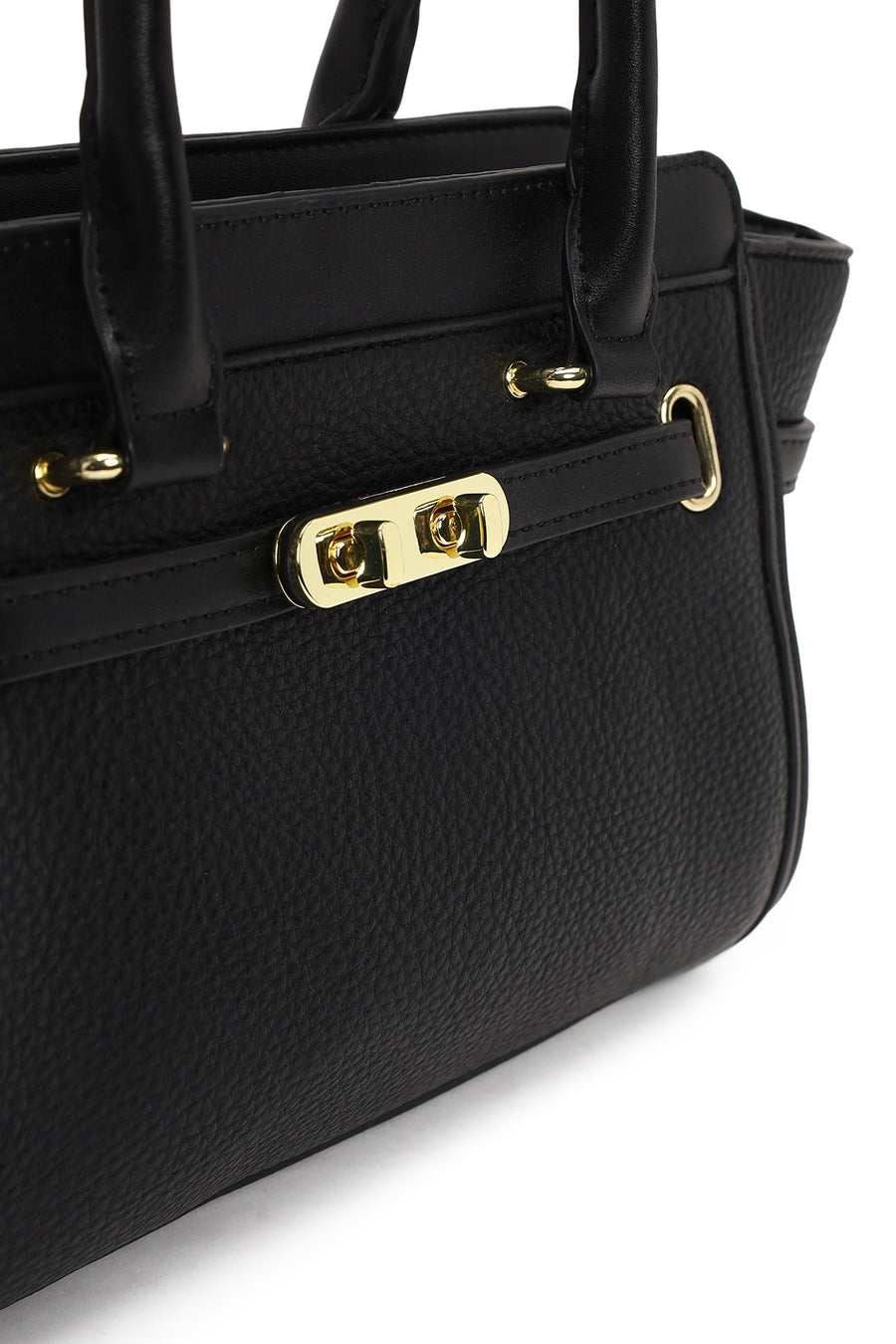 Woman Black Long-Strap Classic Shoulder Bag