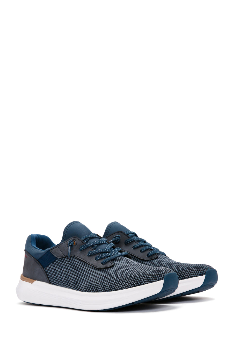 Derimod Zero Men's Navy Blue Lace-Up Thick Sole Fabric Sneaker