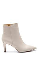 Women's Leather Thin Heeled Boots | Derimod