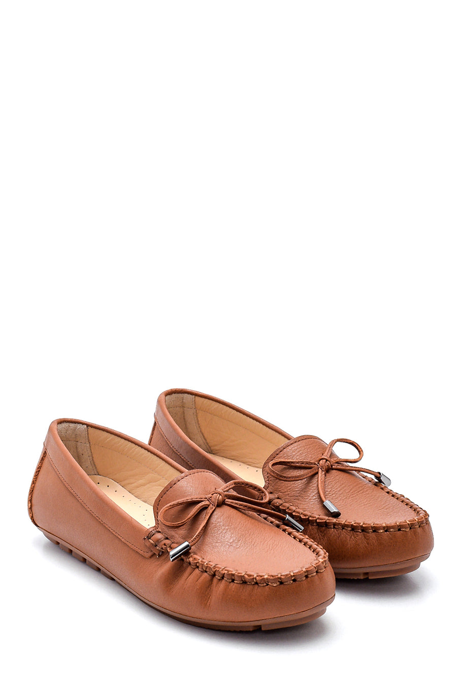 Kadın Deri Fiyonklu Loafer