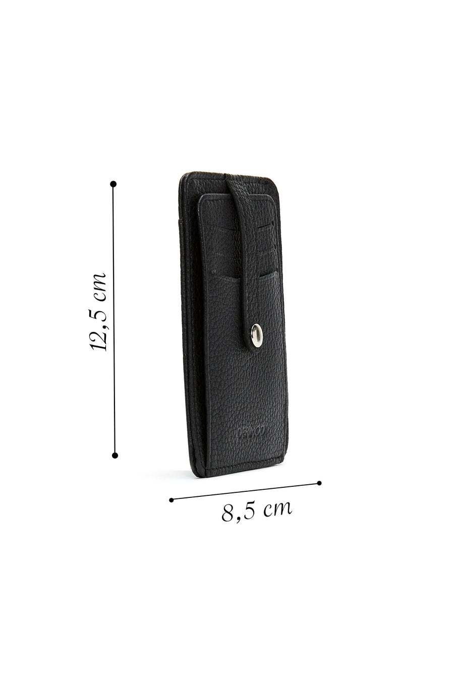 Men's Black Leather Casual Card Holder
