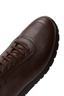 Men's Leather Brown Leather Casual Sneaker | Derimod