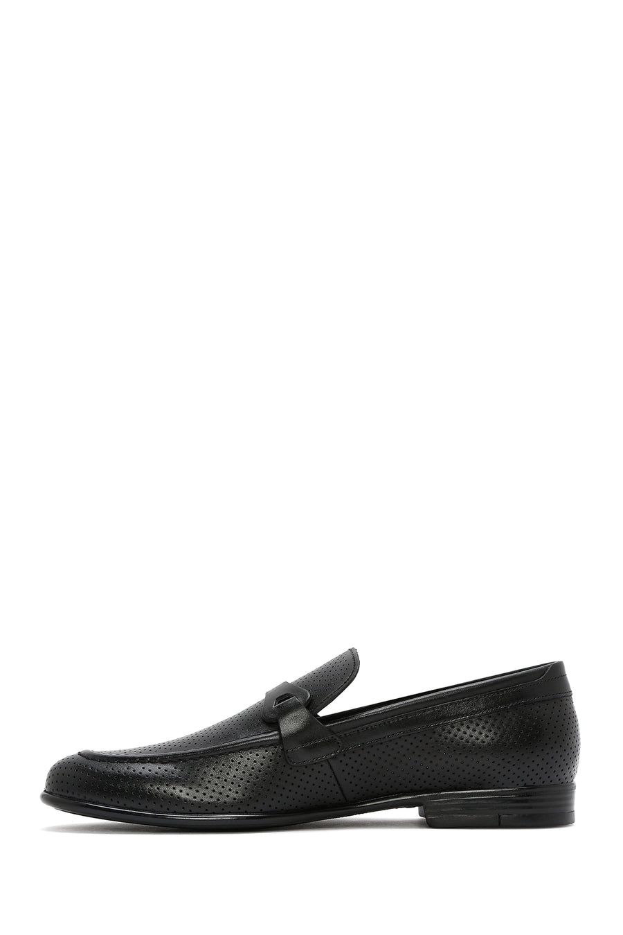 Erkek Siyah Deri Klasik Loafer