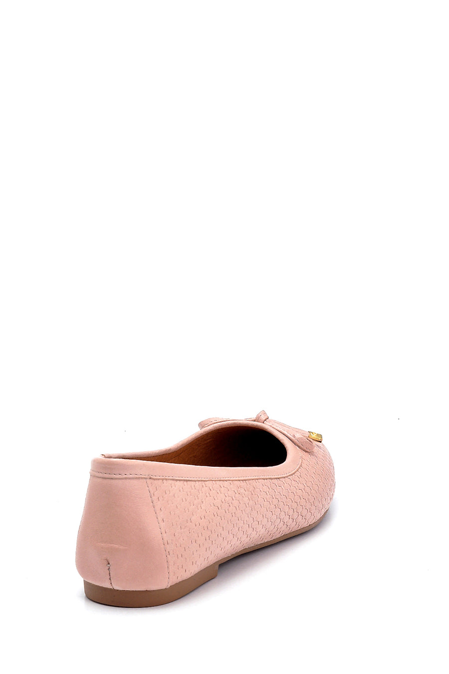 Women's Leather Printed Ballerinas