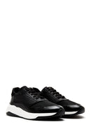 Erkek Siyah Deri Sneaker | Derimod
