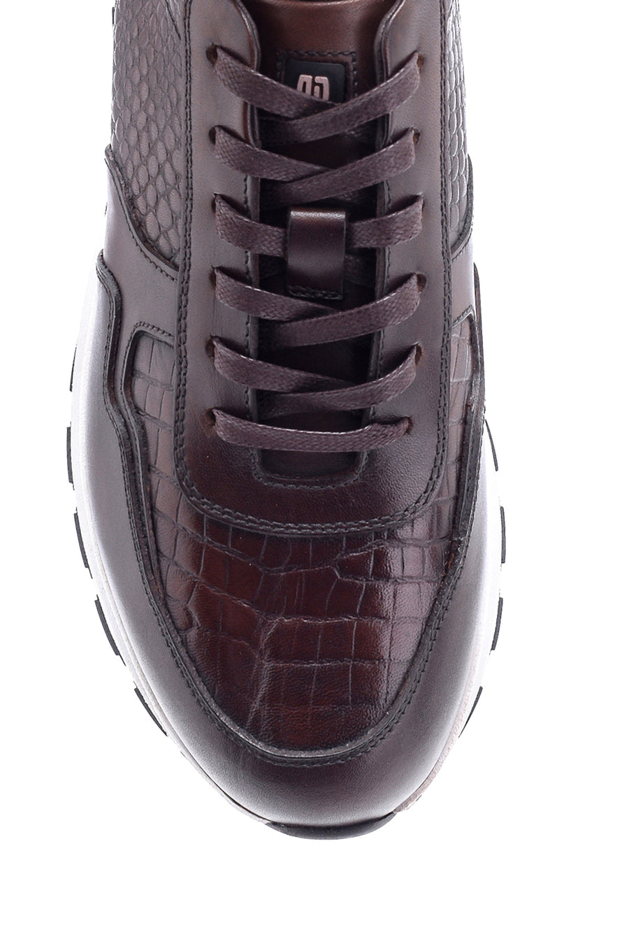 Men's Leather Crocodile Pattern Sneaker