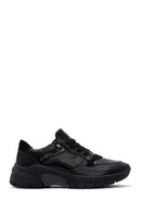 Women's Black Leather Sneaker | Derimod