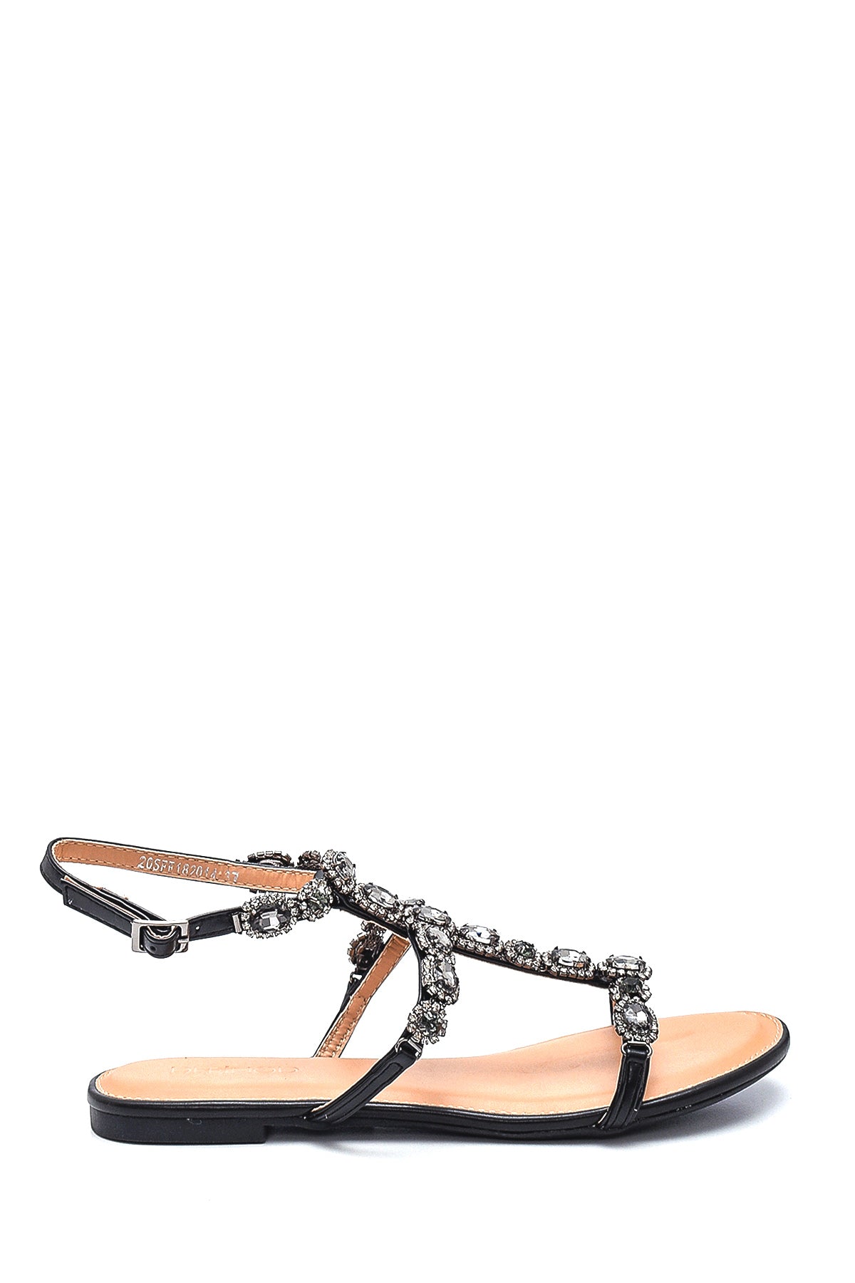 Women's Casual Stone Detailed Sandals 20SFE182014 | Derimod