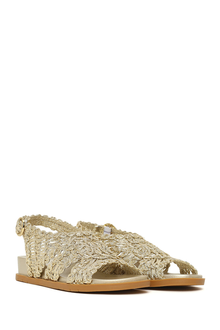 Woman Gold Metallic Sandal