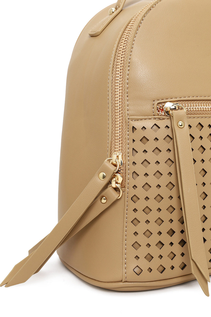 Woman Beige Backpack