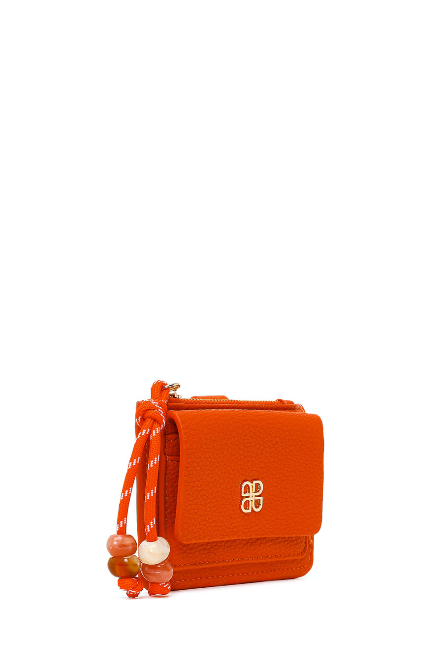 Woman Orange Charm Card Holder