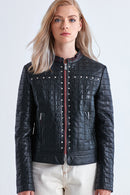 Karo-17 Women's Leather Jacket | Derimod