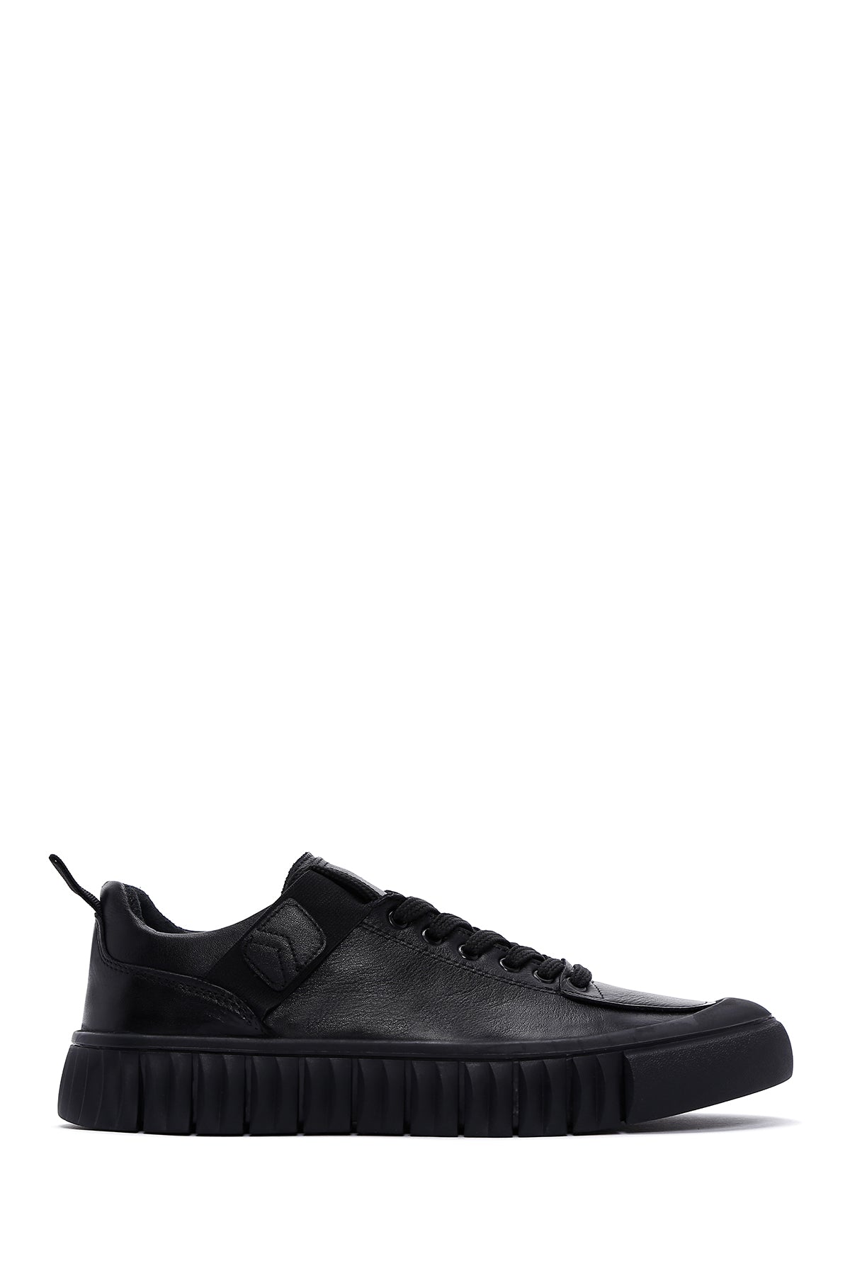 Men's Black Leather Sneaker 23WFD622218 | Derimod