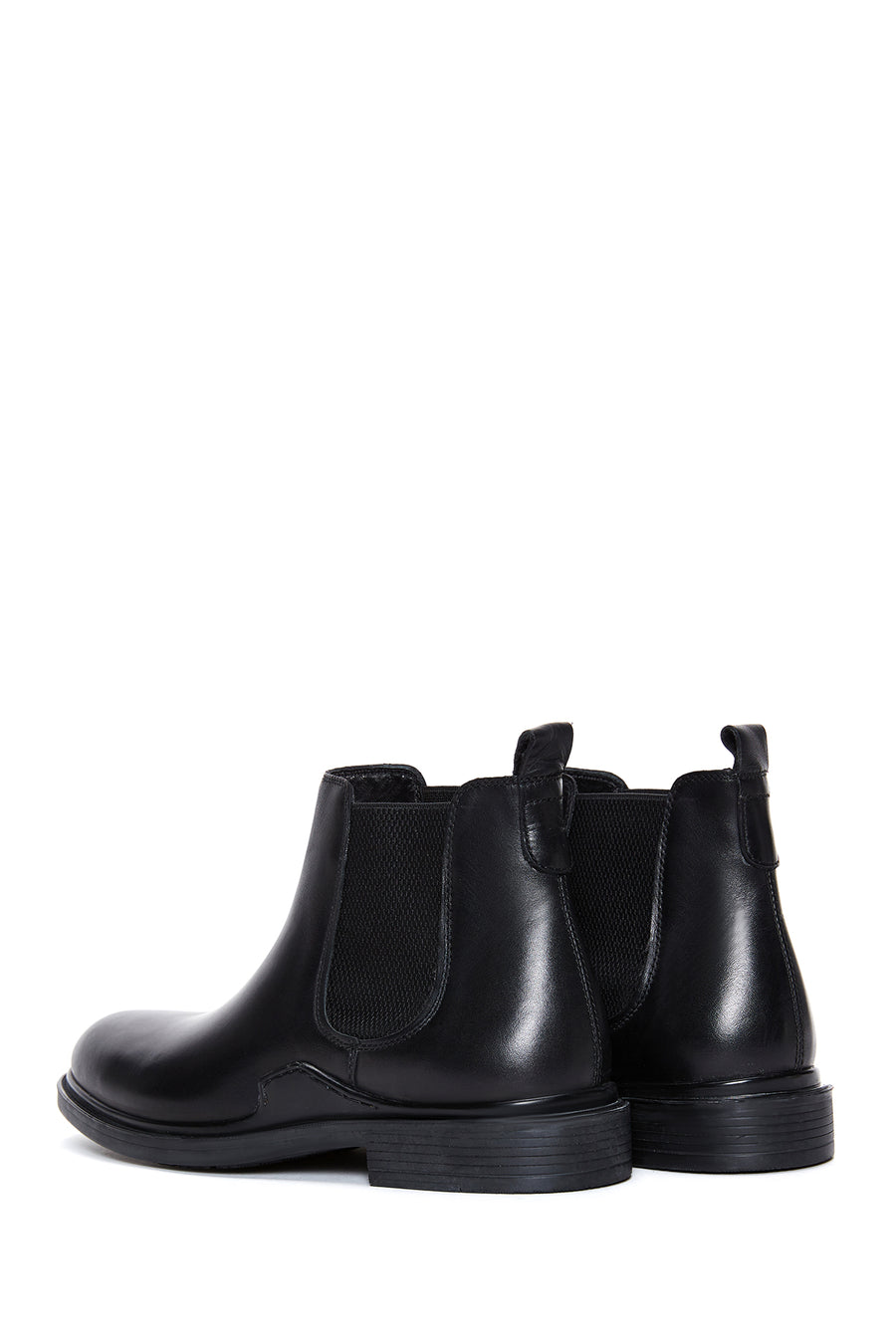 Men's Black Leather Chelsea Boots