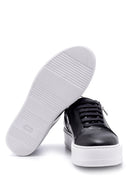 Men's Leather Zipper Detailed Sneaker | Derimod