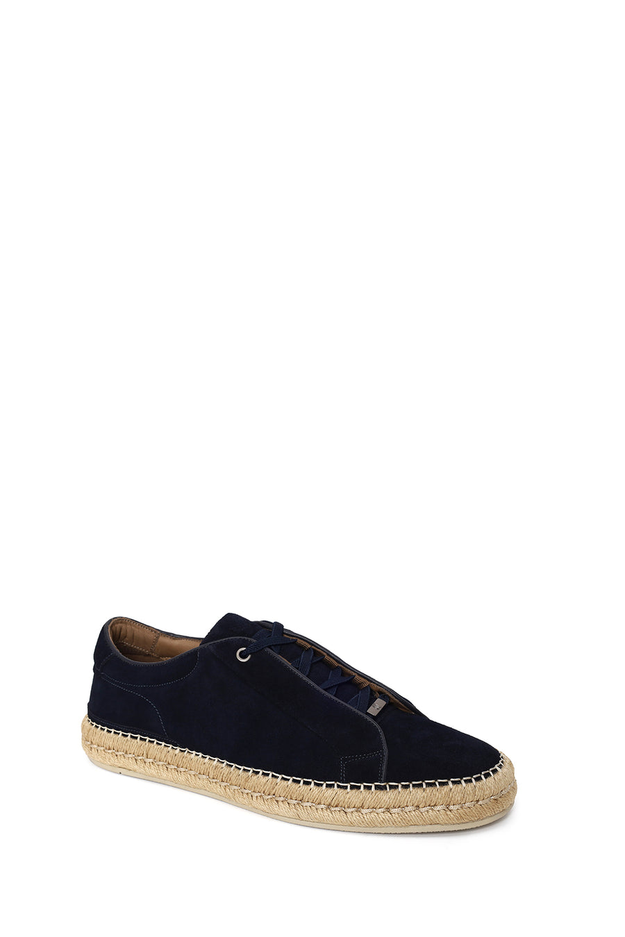 Male Navy Thick-Soled Suede Leather Sneaker