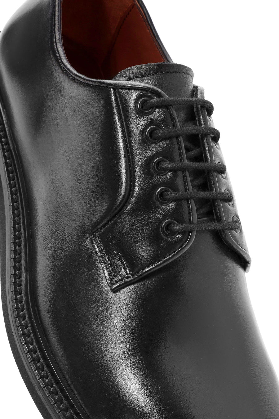 
Men's Black Lace-Up Leather Classic Shoes
