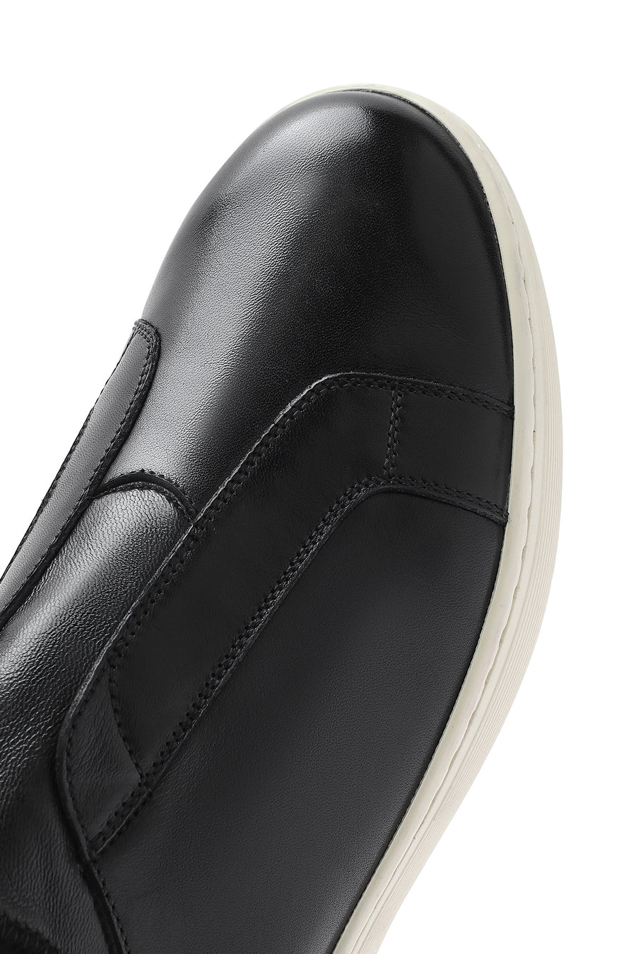 Men's Black Leather Sneaker