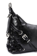 Women's Black Metal Detailed Shoulder Bag | Derimod