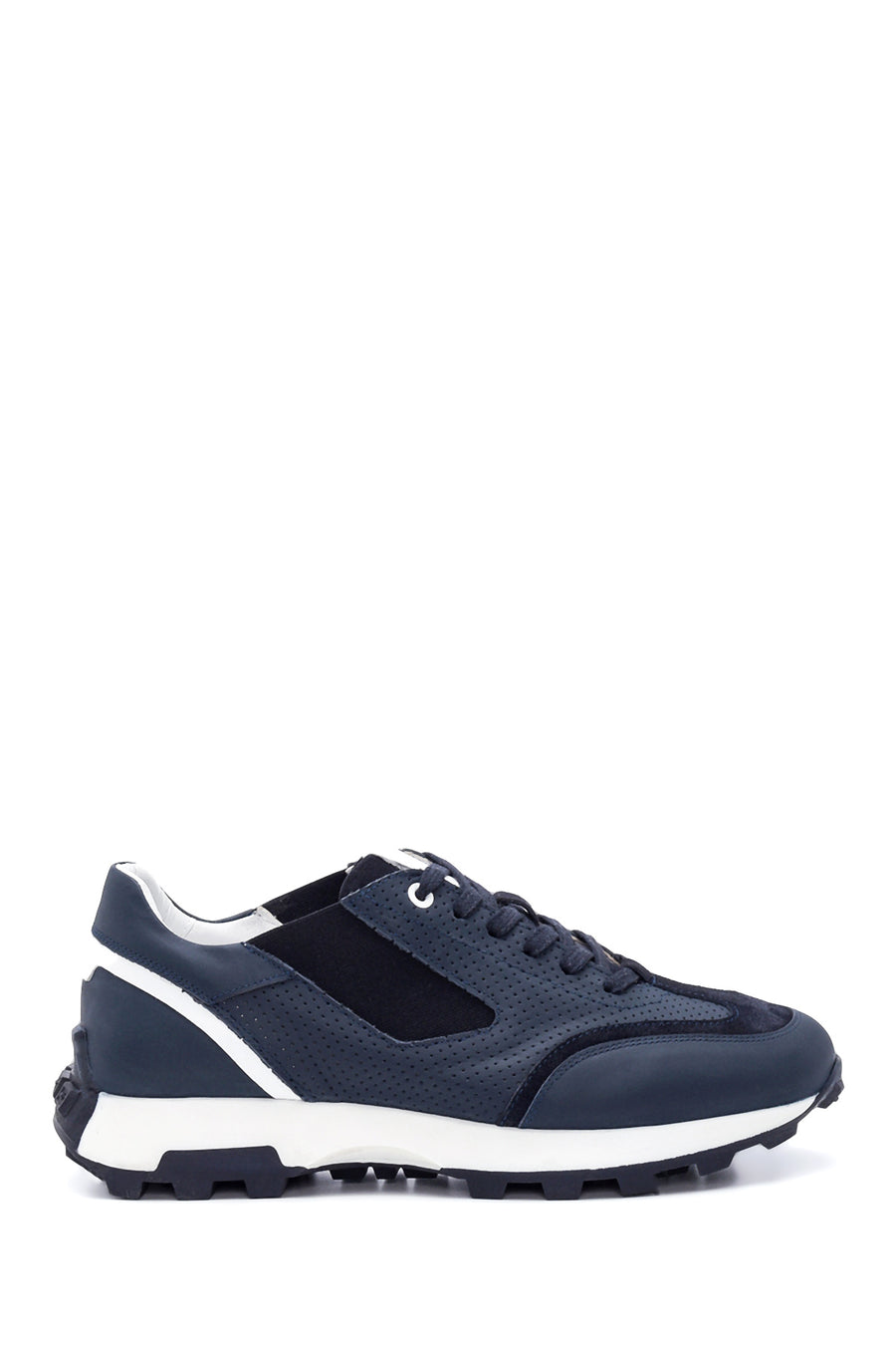 Men's Leather Patterned Sneaker 22SFD617314 | Derimod