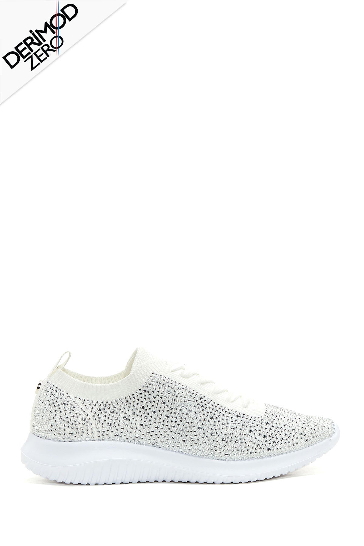 Kadın Beyaz Taşlı Sneaker 23SFD43046F | Derimod
