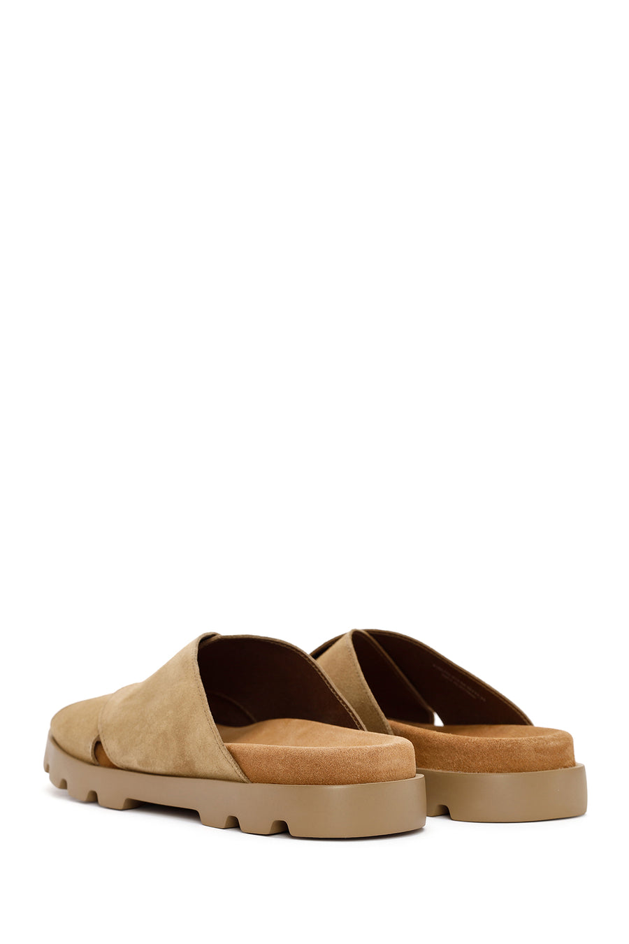 Camper Men's Brown Brutus Leather Slippers