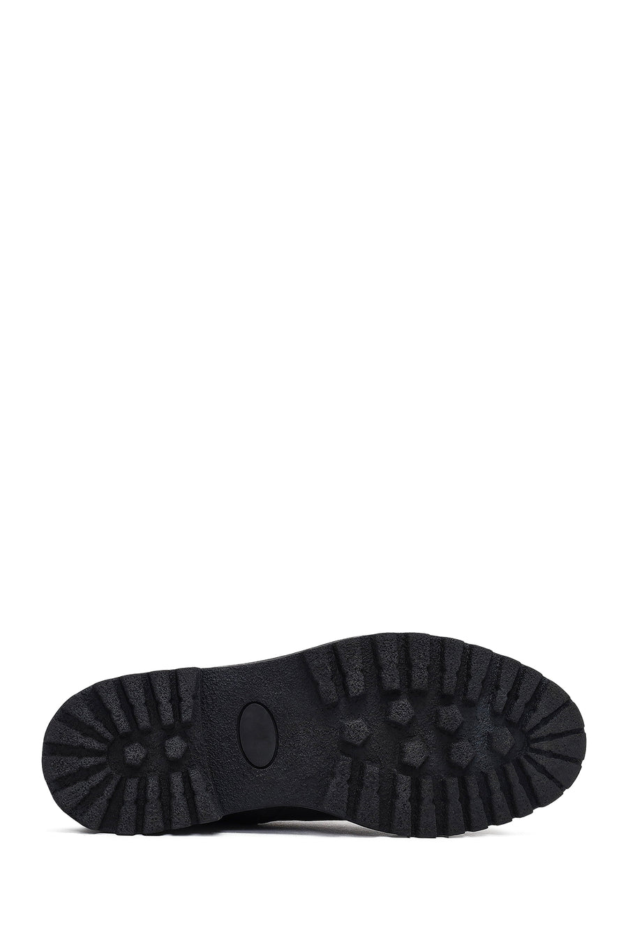 Male Black Zip Closure Leather Combat Boots