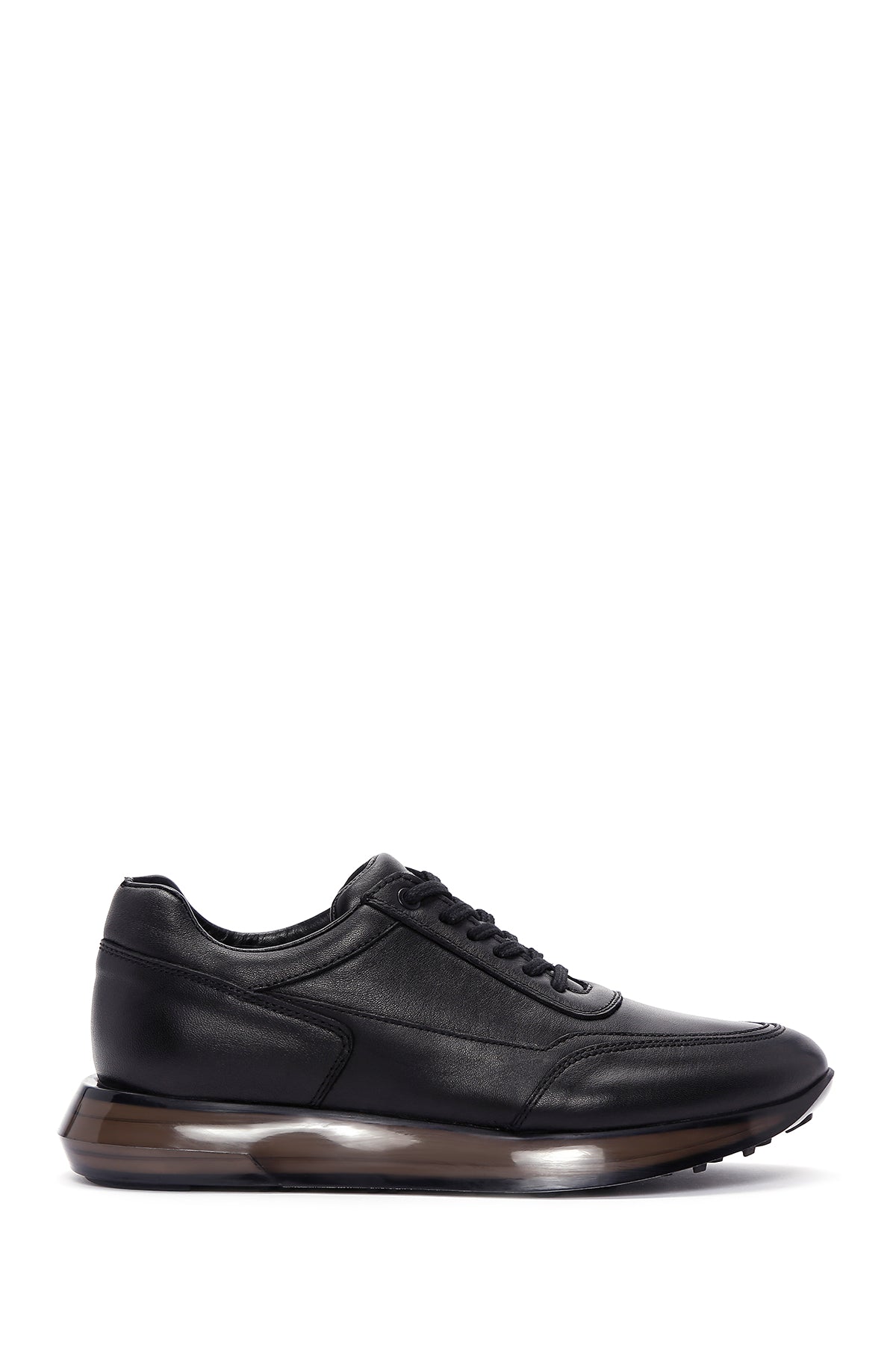 Men's Black Nubuck Leather Sneaker 23WFD608618 | Derimod