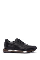 Men's Black Nubuck Leather Sneaker | Derimod