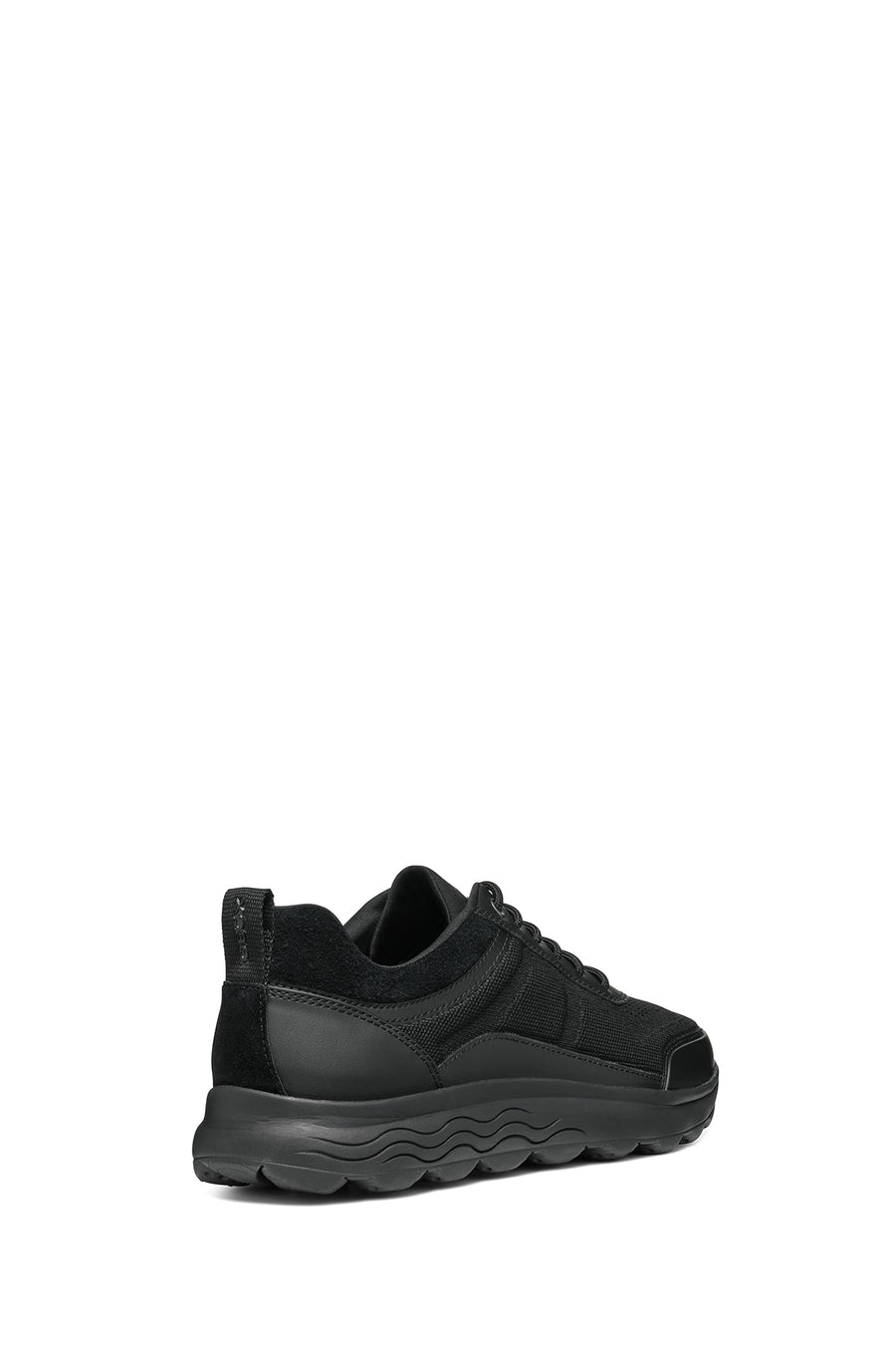 Geox Erkek Siyah Spherica Bağcıklı Deri Sneaker