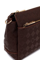 Woman Brown Printed Long-Strap Crossbody Bag | Derimod