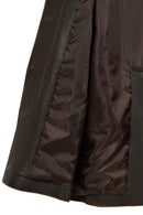 Belinda Woman Black Vintage Leather Trench Coat | Derimod