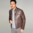 San Diego Men's Leather Jacket | Derimod