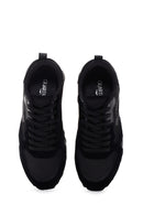 Alberto Guardiani Women's Black Wen Thick Soled Stone Sneaker | Derimod