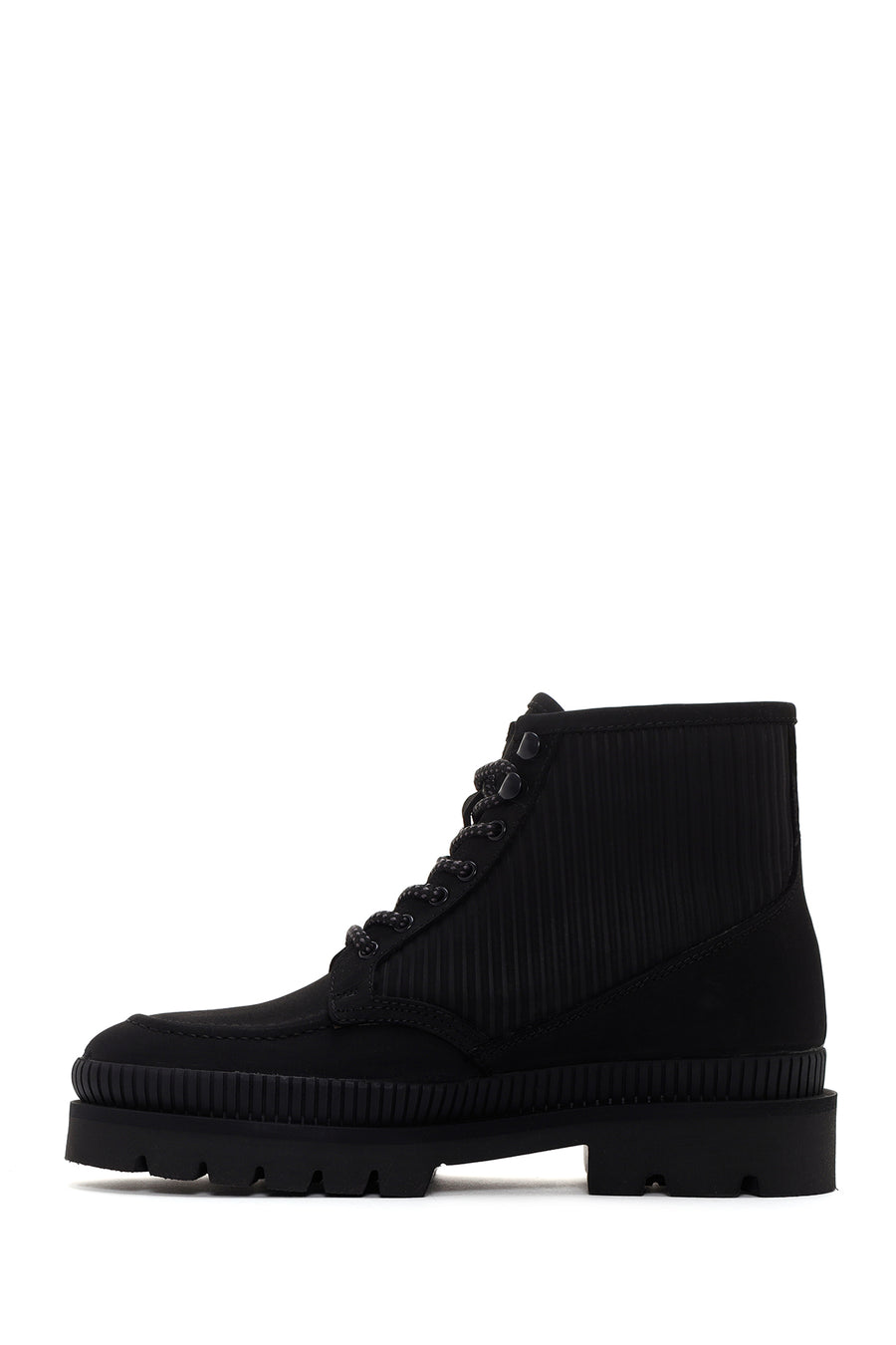 Men's Black Nubuck Leather Casual Boots