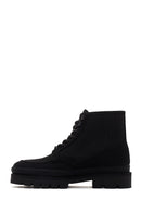 Men's Black Nubuck Leather Casual Boots | Derimod