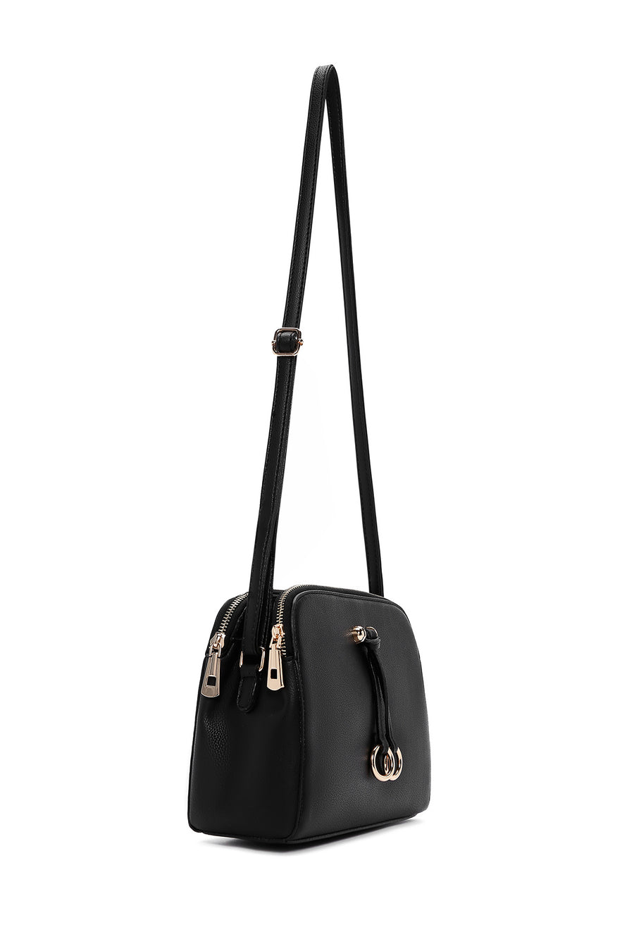 Kadın Siyah Uzun Askılı Çapraz Çanta