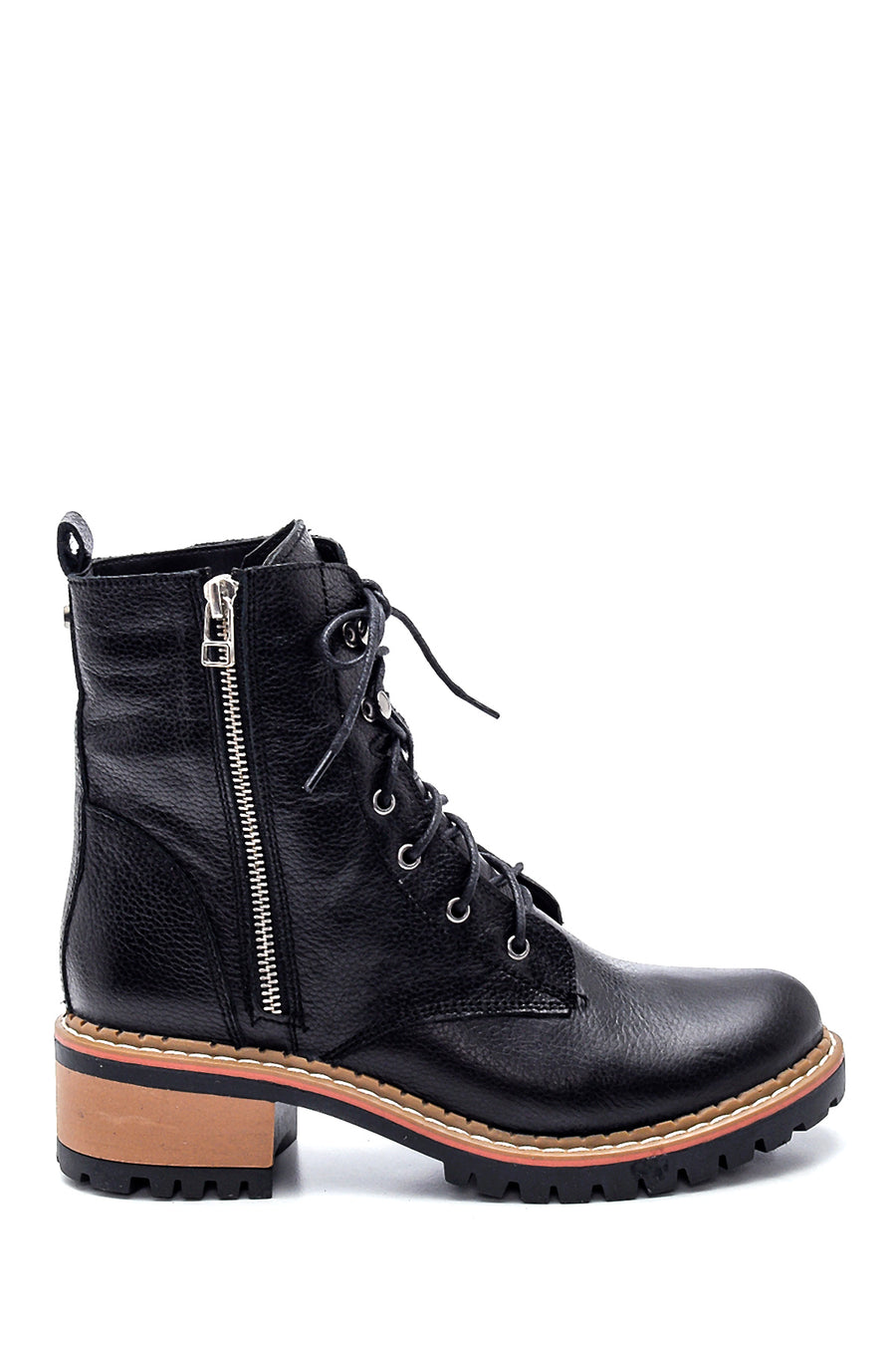 Women's Leather Zippered Boots 21WFD1812FT | Derimod