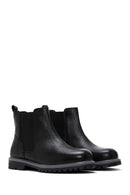 Women's Black Leather Chelsea Boots | Derimod