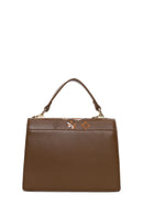 Woman Brown Long Strap Printed Shoulder Bag | Derimod