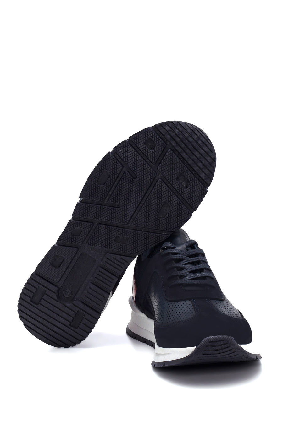 Erkek Deri Süet Detaylı Sneaker