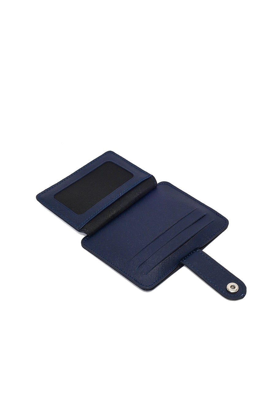 Men's Navy Leather Cardholder