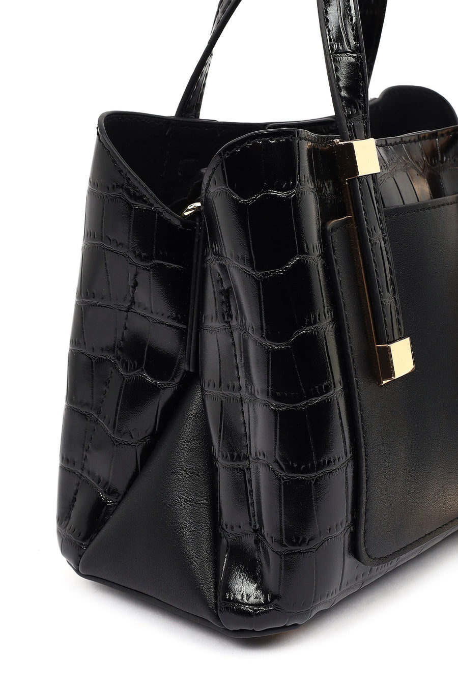 Women's Black Long Strap Mini Classic Handbag
