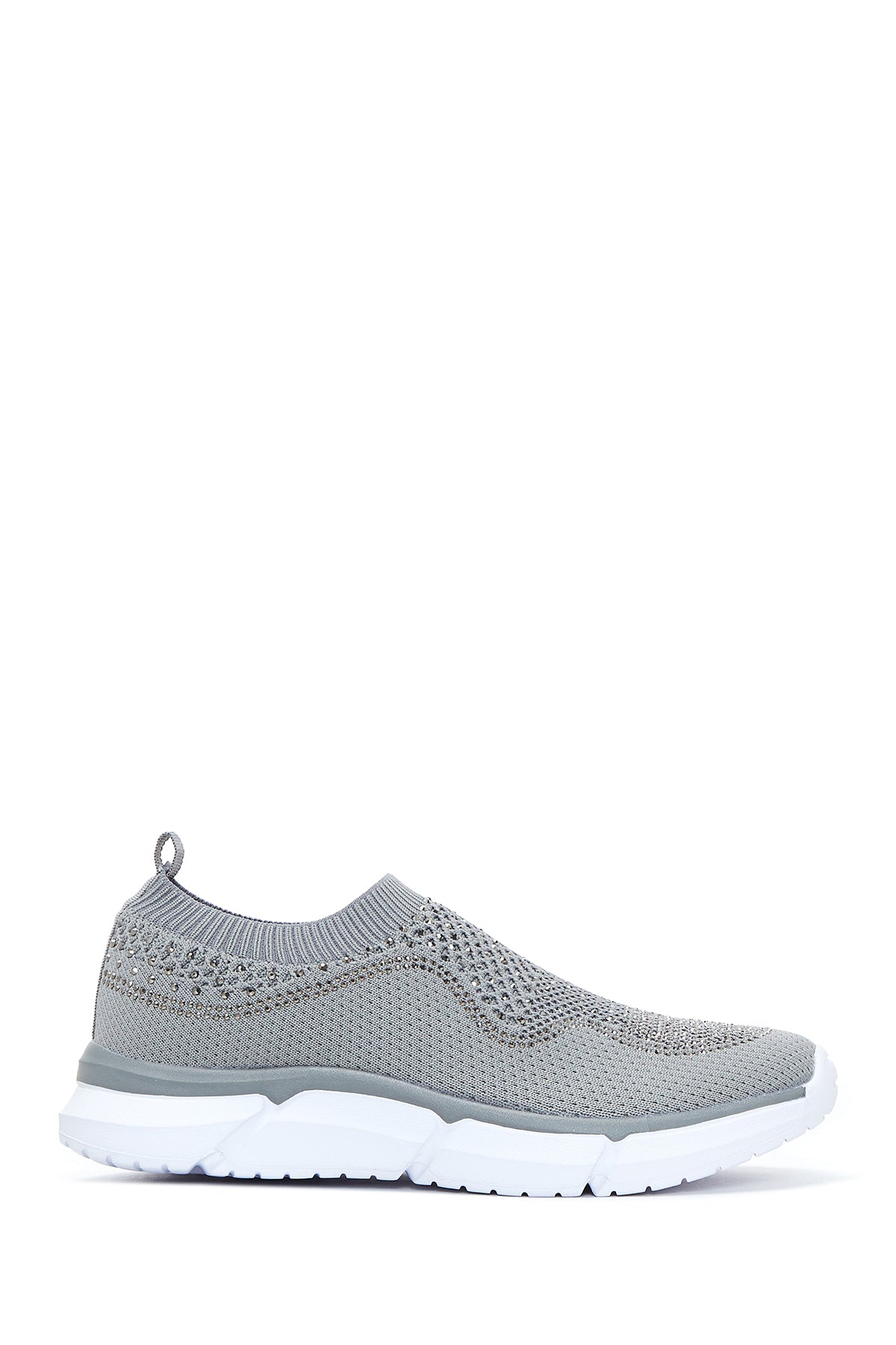 Kadın Gri Taşlı Kumaş Sneaker 22WFD48036F | Derimod