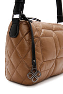 Women's Yellow Quilted Crossbody Bag | Derimod